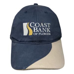 Coast Bank of Florida Strapback Hat Blue One Size Embroidered AMC Deluxe